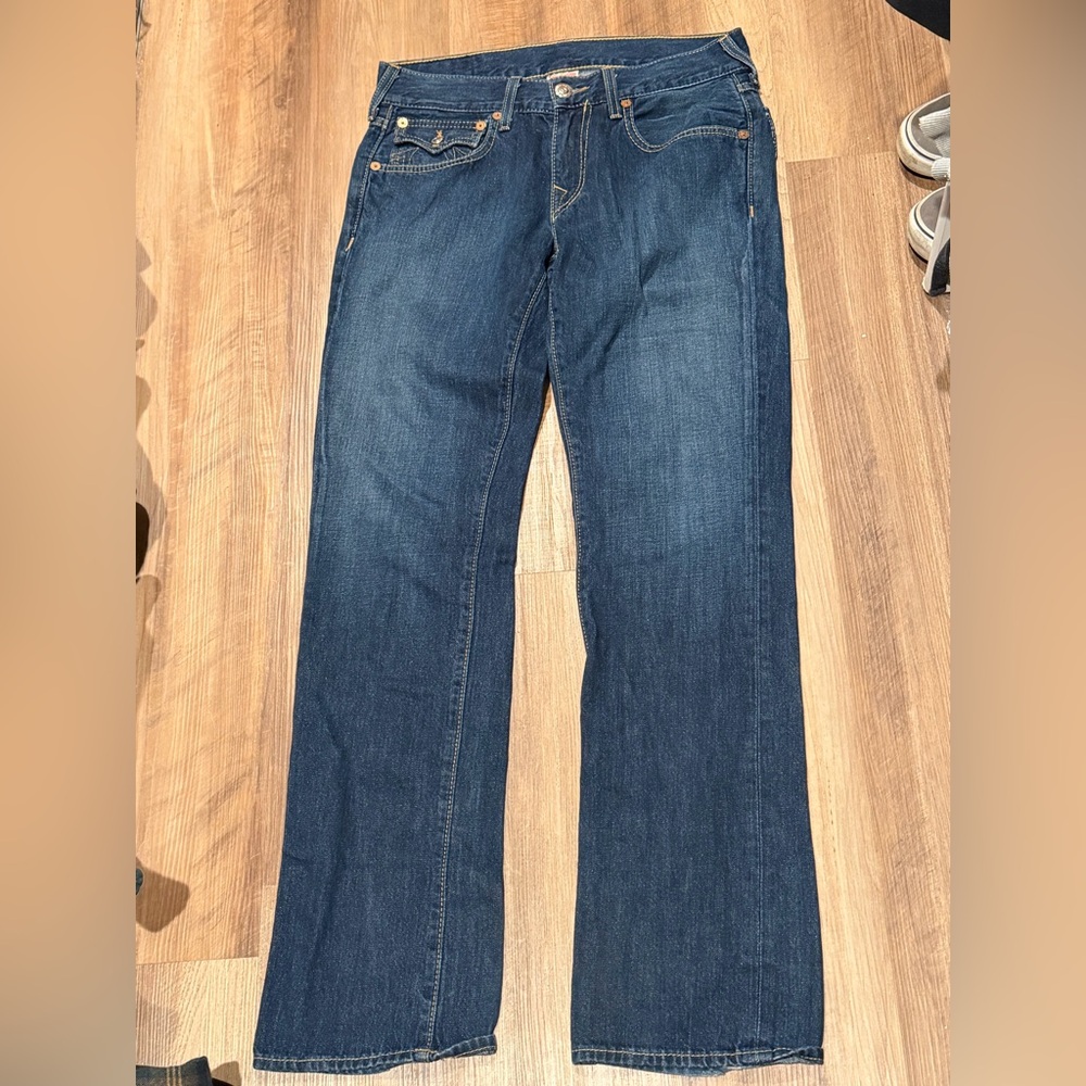True Religion Dark Blue Straight Men's Jeans